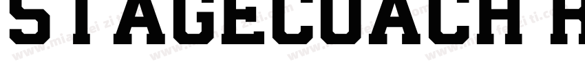 StageCoach Regular字体转换